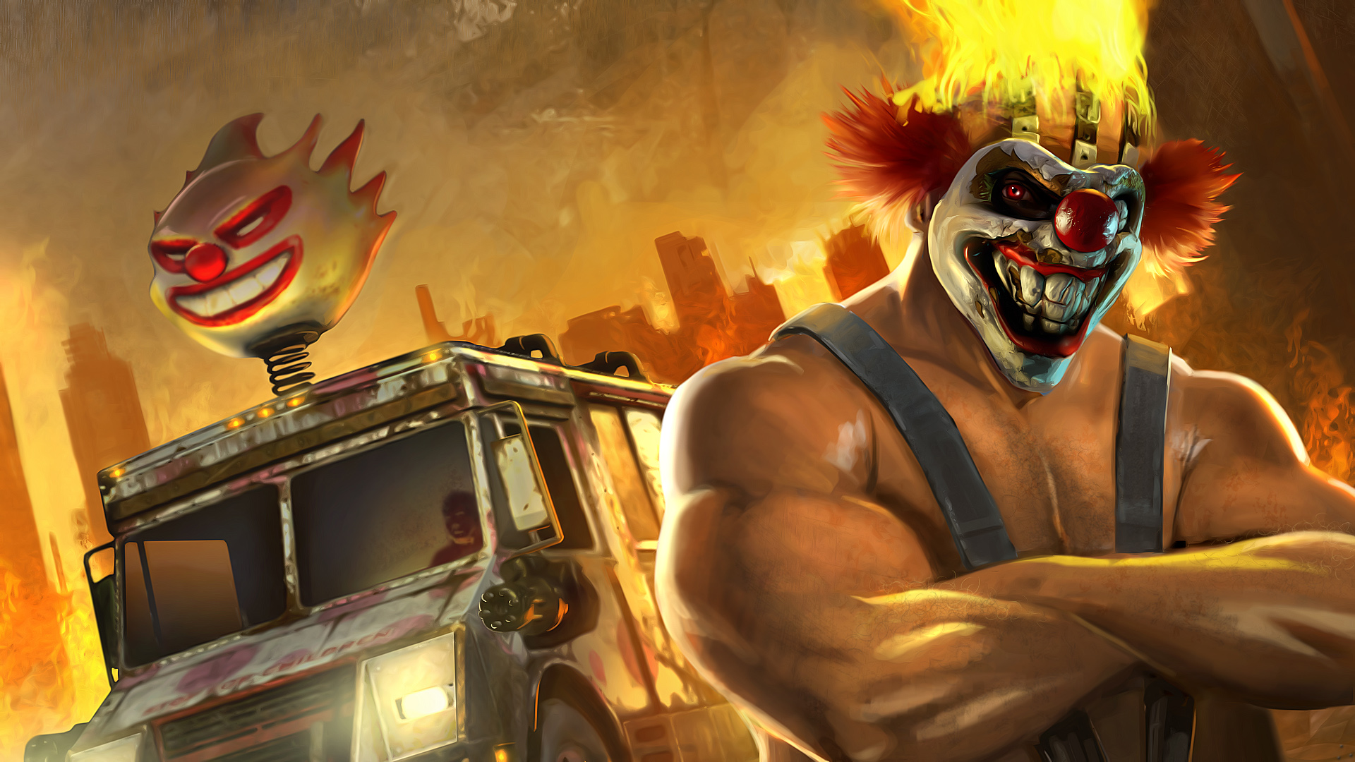 Twisted Metal 4 - Created Car Gameplay - Carnival - HD 